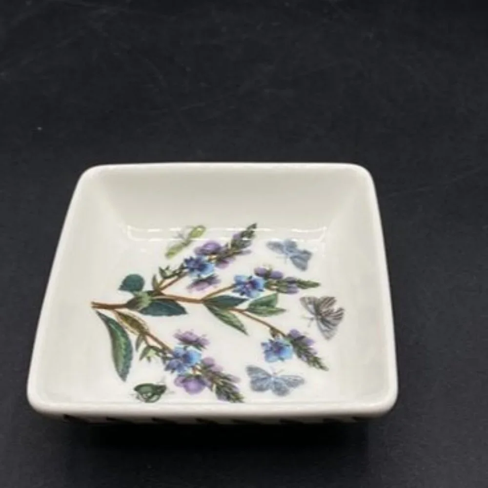Portmeirion Botanic Garden Mini 3” X 3” Square Dish BG76011-XS NEW